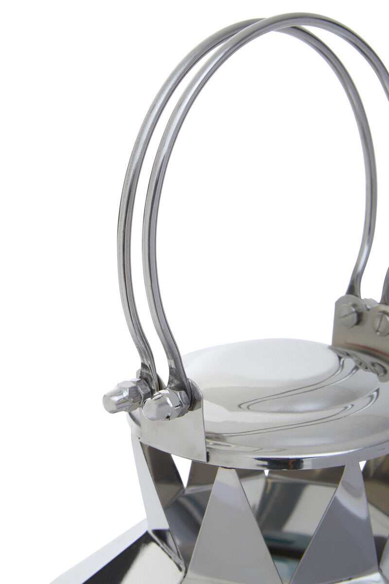 Large Silver Steel Lantern