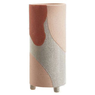 Terracotta Abstract Small Vase