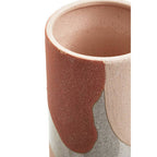 Terracotta Abstract Small Vase