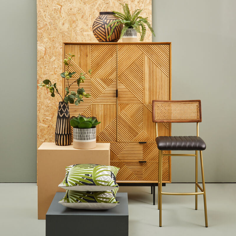 Large Striped Planter