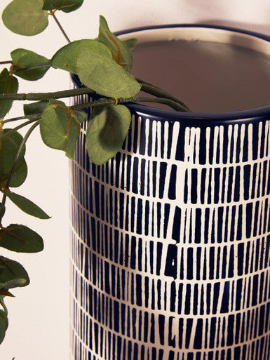 Large Striped Vase