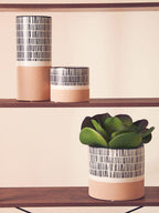 Large Striped Vase