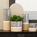 Large Striped Vase