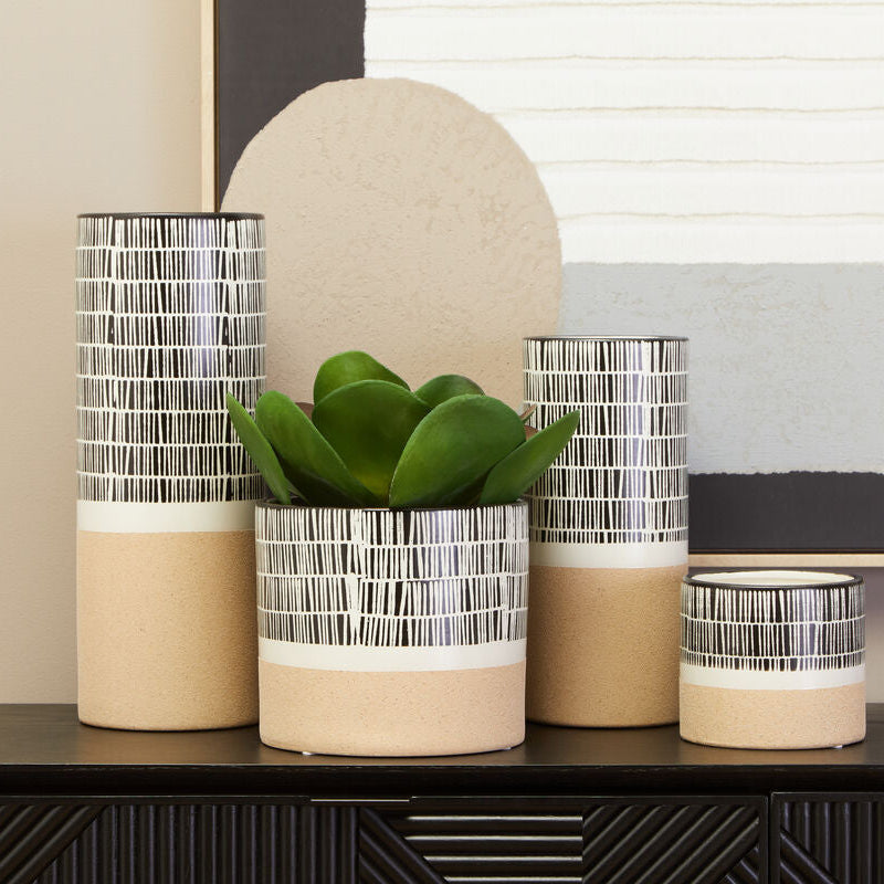 Large Striped Vase