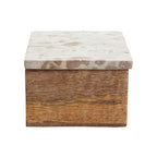 Marble Lid Large Trinket Box