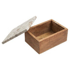 Marble Lid Large Trinket Box