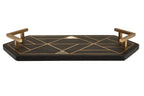 Black Slate with Mother of Pearl Inlay Tray