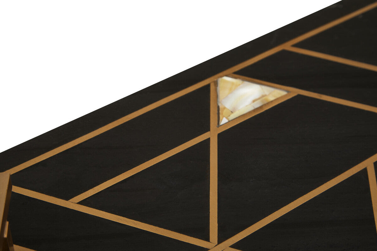 Black Slate with Mother of Pearl Inlay Tray