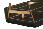 Black Slate with Mother of Pearl Inlay Tray