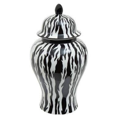 High-Gloss Calligraphy Small Ceramic Jar