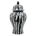 High-Gloss Calligraphy Small Ceramic Jar