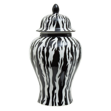 High-Gloss Calligraphy Small Ceramic Jar
