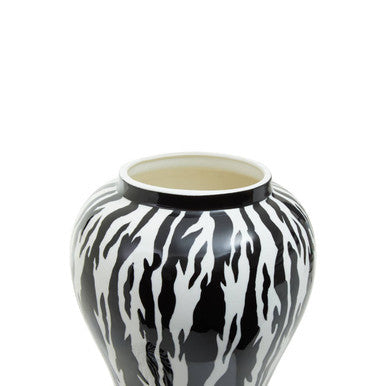 High-Gloss Calligraphy Small Ceramic Jar