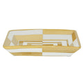 Ceramic Gold and White Dish