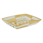 Ceramic Gold and White Dish