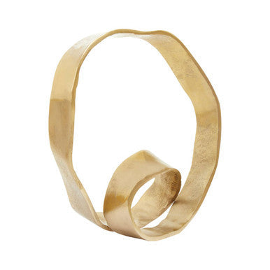 Gold Finish Twist Sculpture
