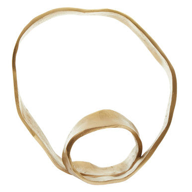 Gold Finish Twist Sculpture
