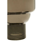 Small Smoked Black and Silver Vase