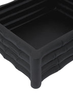Small Black Finish Bamboo Effect Trinket Box