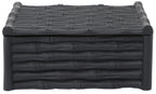 Large Black Finish Bamboo Effect Trinket Box