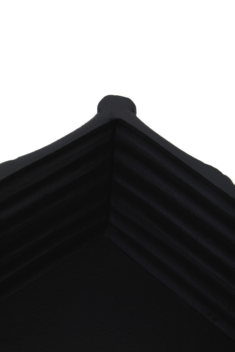 Large Black Finish Bamboo Effect Trinket Box