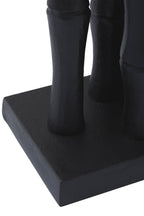 Set of Two Black Finish Bamboo Effect Bookends