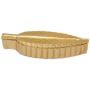 Gold Finish Plume Box