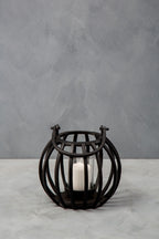 Small Matte Black Finish Lantern