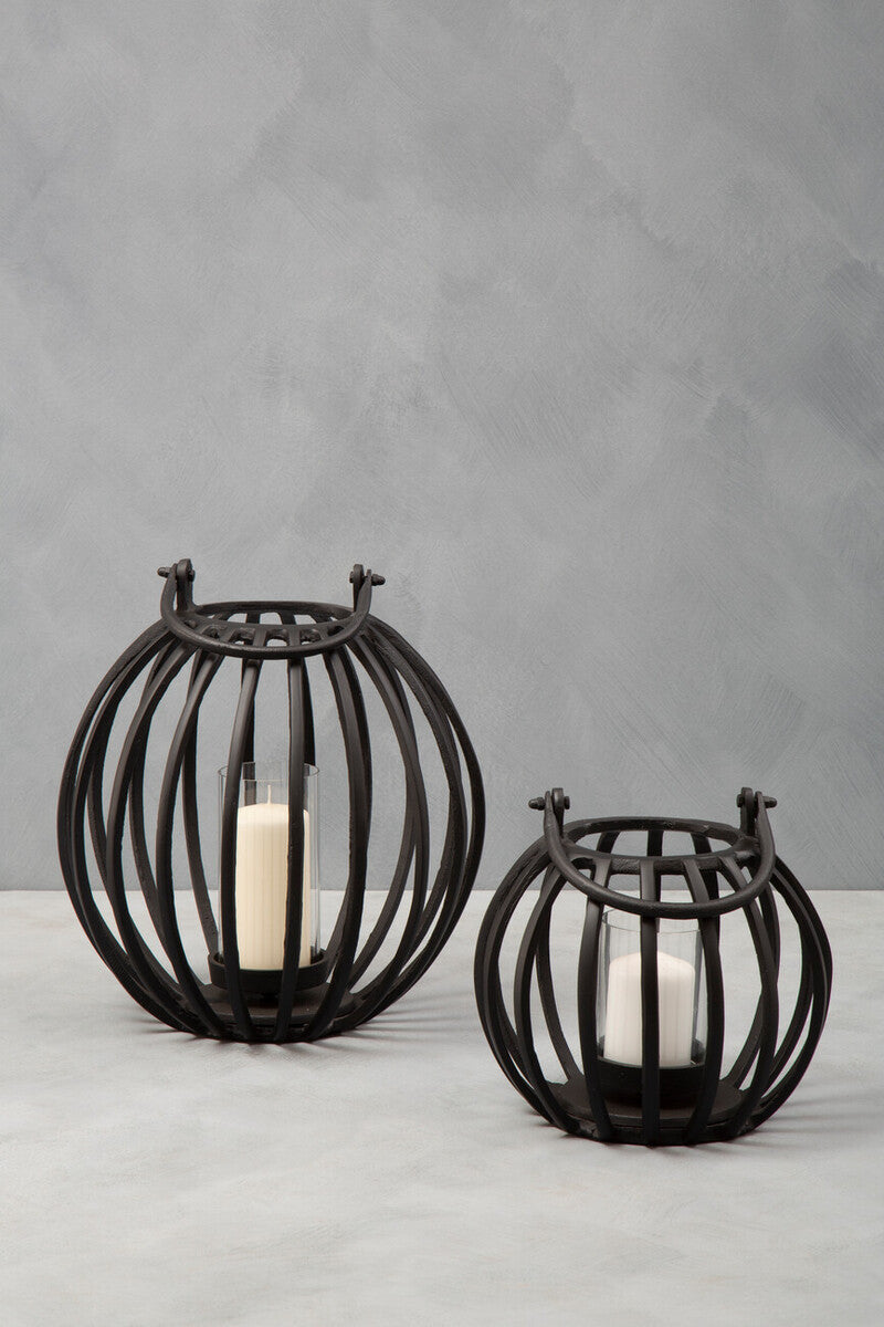 Small Matte Black Finish Lantern