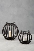 Small Matte Black Finish Lantern