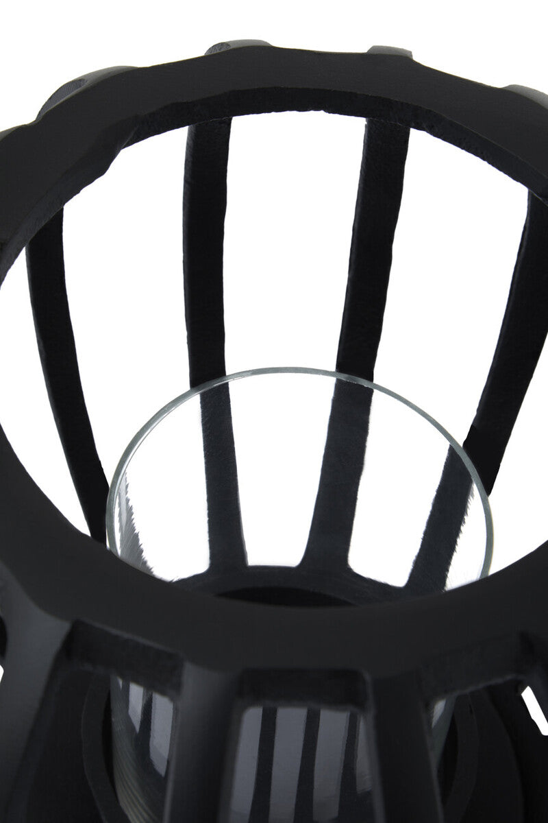 Small Matte Black Finish Lantern