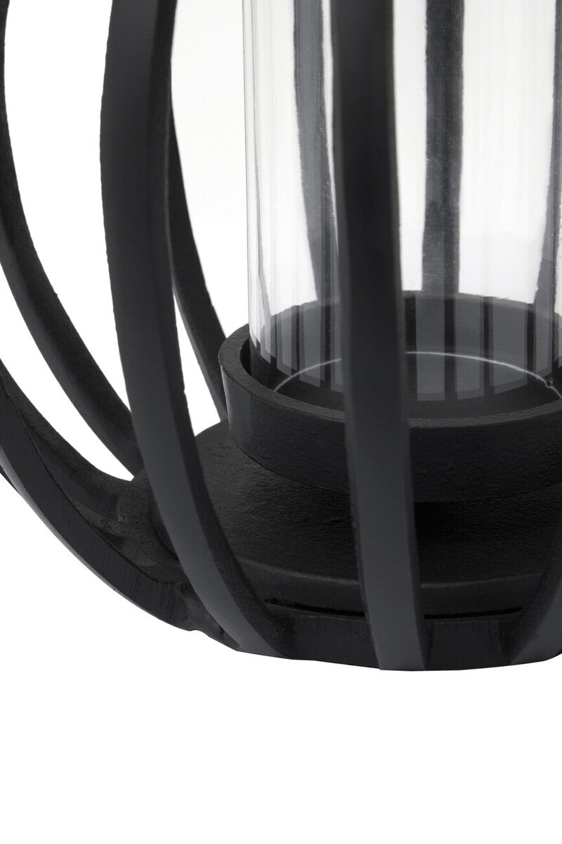 Small Matte Black Finish Lantern