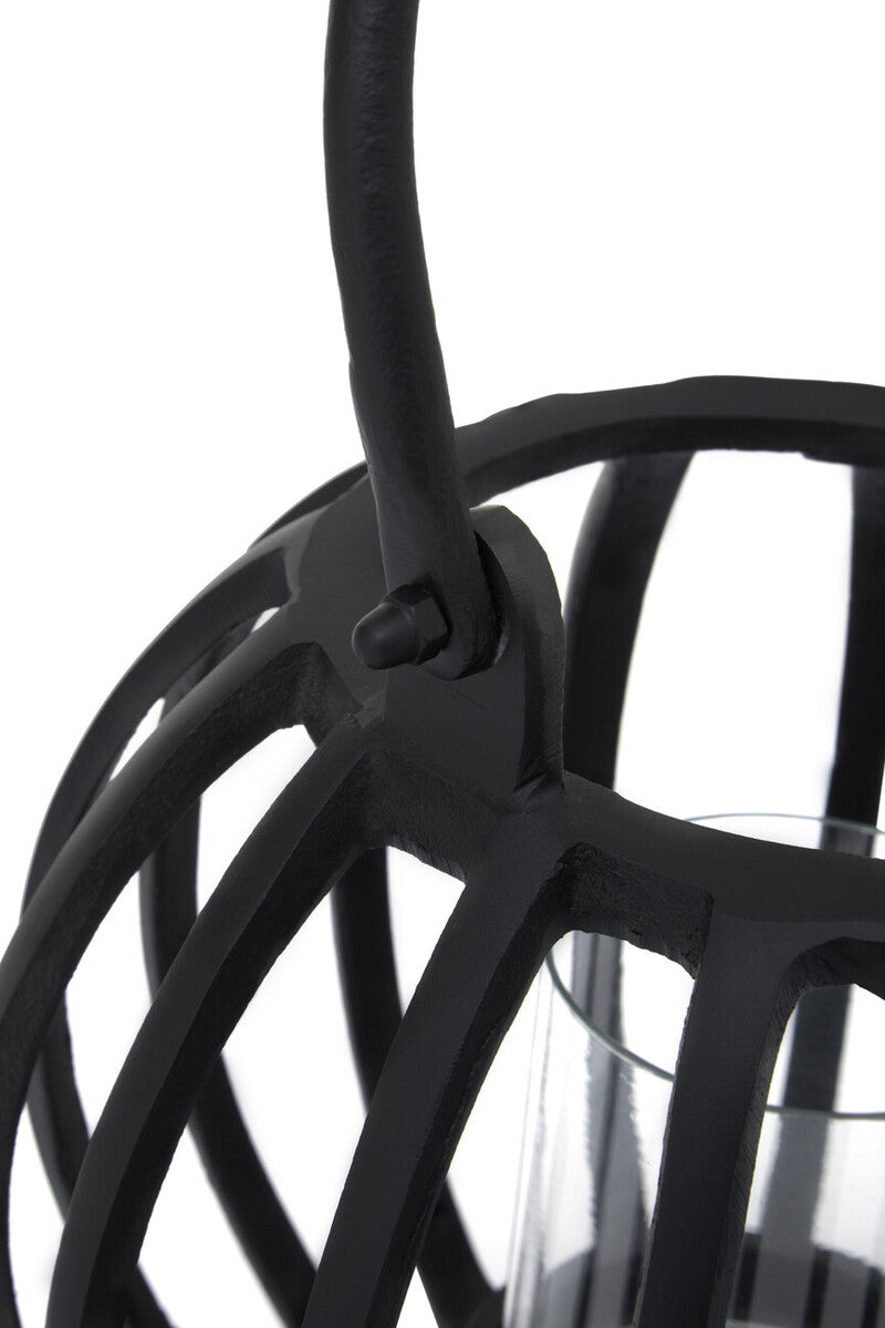 Small Matte Black Finish Lantern