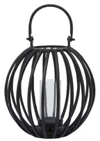 Large Matte Black Finish Lantern