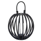 Large Matte Black Finish Lantern