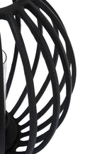 Large Matte Black Finish Lantern