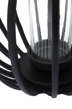 Large Matte Black Finish Lantern