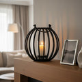 Large Matte Black Finish Lantern