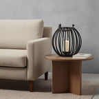 Large Matte Black Finish Lantern