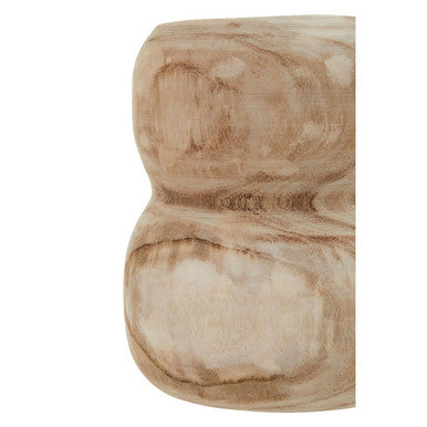 Natural Curved Wood Vase