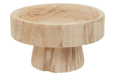 Natural Engraved Wood Decorative Bowl