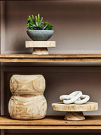 Natural Engraved Wood Decorative Bowl
