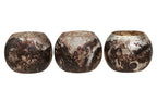 Set of 3 Brown Marble Effect Tealight Holders