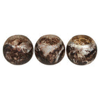 Set of 3 Brown Marble Effect Tealight Holders