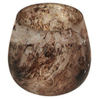 Brown Marble Effect Small Candle Holder