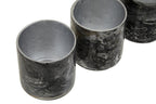 Set of 3 Grey Marble Effect Tealight Holders
