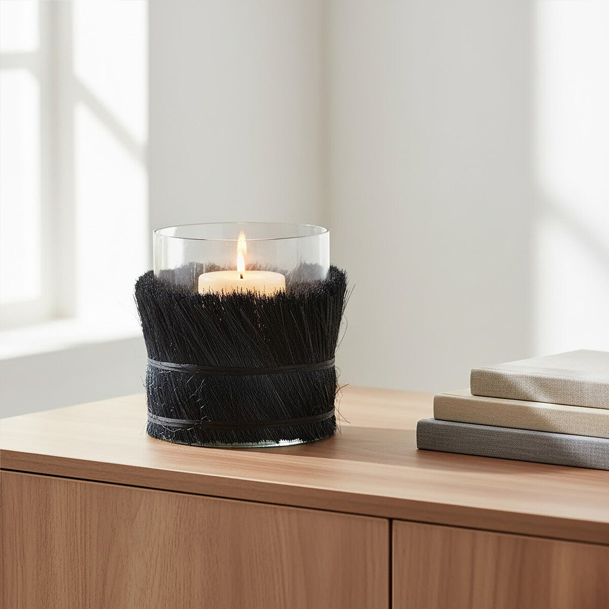 Black Medium Candle Holder