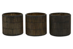Set of 3 Mosaic Glass Tealight Holders