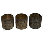 Set of 3 Mosaic Glass Tealight Holders