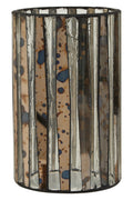 Smoked Antique Finish Large Candle Holder
